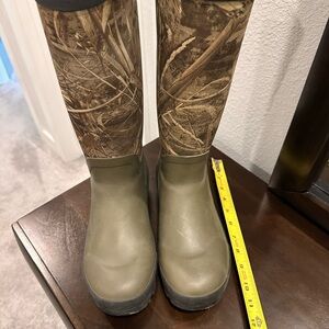 Magellan Outdoors Olive Green Camo Men's Tall Rain Boots